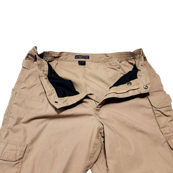 5.11 Tactical Mens Cargo Pants‎ 38x32 Relaxed Fit Ripstop Multiple Pockets Khaki - Picture 7 of 12